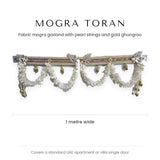 Divine Sansar mogra flower toran measurements - 1 metre wide, covers a standard UAE door