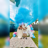 Blue gender reveal color blaster party reveal - Divine Sansar UAE