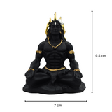 Black & Gold Lord Shiva Idol 9.5cm