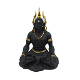 Black & Gold Lord Shiva Idol 9.5cm