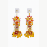Handmade Festive Elephant Shubh Labh Wall Hanging Pair - 36cm x 14cm