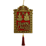 Happy Diwali Wall Hanging – Golden Acrylic