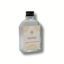 Divine Sansar-A bottle of Triveni Sangam Jal from Prayagraj by Divine Sansar, isolated on a white background.