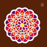 MDF Rangoli Board | Design D | Pack of 1