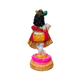 Resin Krishna Kishan Murti Idol Statue Sculpture - 15cm Multicolour | Spiritual Decor