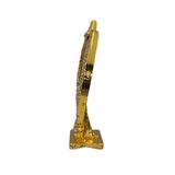 Golden Khanda Sahib Idol with Sparkling Stones