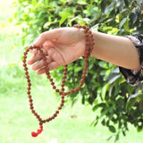 Original 5 Mukhi Rudraksha Mala - 108 Beads Panchmukhi Jaap Mala for Meditation & Shiv Pooja (UAE)