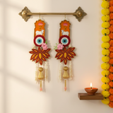 Festive Kamdhenu Wall Hanging Pair – 40cm x 14cm