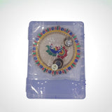 Haldi Kumkum Acrylic Holder Peacock Theme round with Minakari