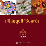 MDF Rangoli Board | Corner Design | Type 2 - Divinesansar
