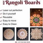MDF Rangoli Board | Corner Design | Type 2 - Divinesansar