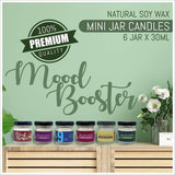 Mood Booster Mini Jar Candles (set of 6)