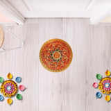 Rangoli Golden Sticker | Desgin S6 | 10 inch