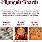 MDF Rangoli Board | Corner Design | Type 3 - Divinesansar