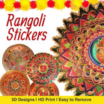 Rangoli Golden Sticker | Desgin S3| 14.5 inch - Divinesansar