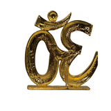 Premium Golden Om Idol with Sparkling Stones