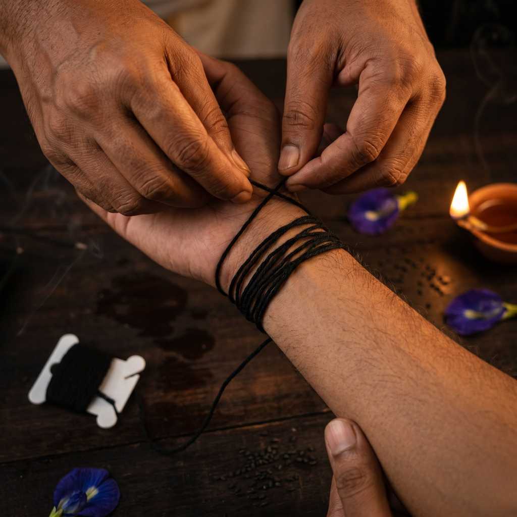 Divine Sansar-Kala Dhaga ambient shot - Black Thread for Shani and Hanuman Pooja 