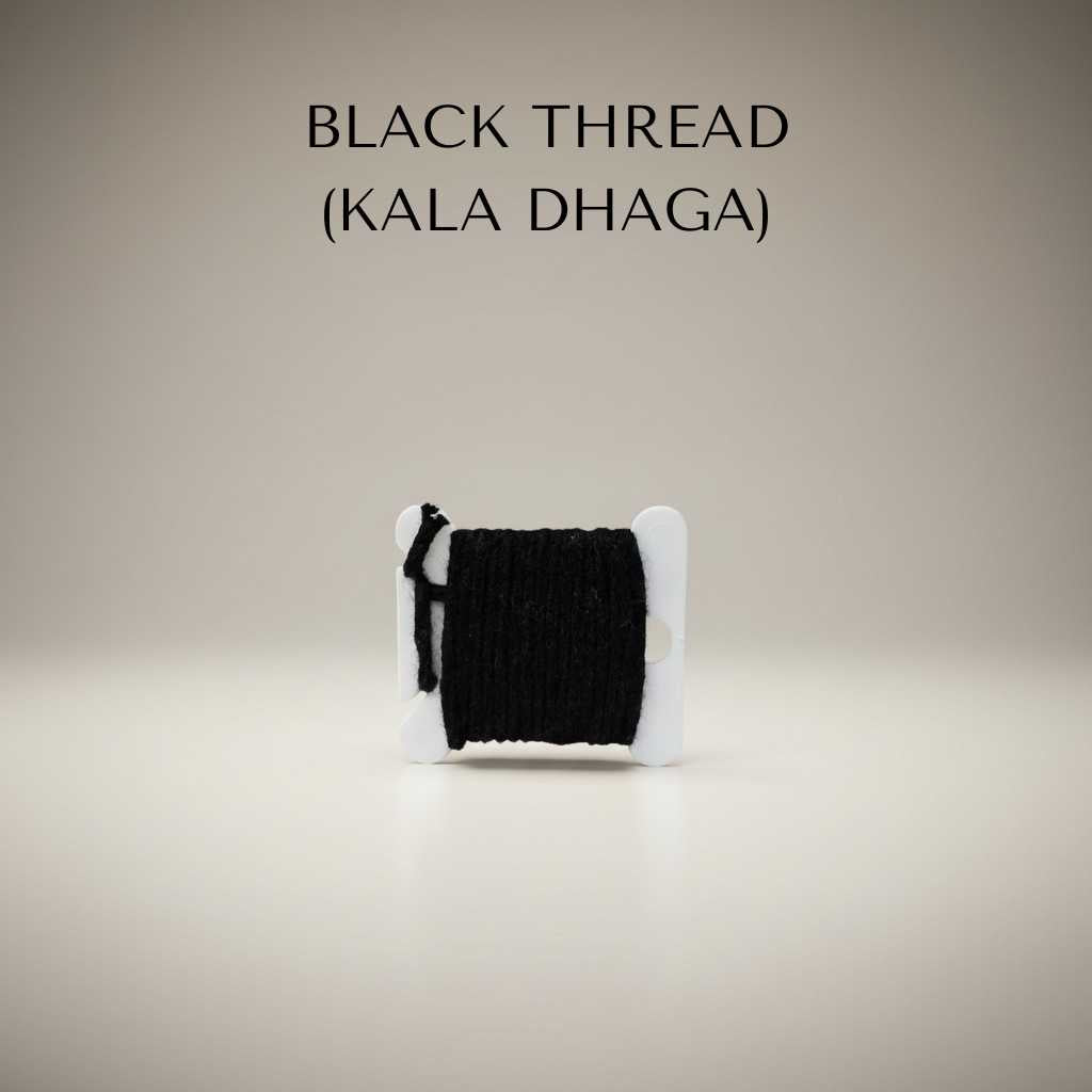 Divine Sansar Sacred Black Thread Kala Dhaga for Pooja and Nazar Protection 