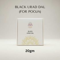 Divine Sansar-Box of Black Urad Dal for Pooja with 'Divine' branding on a light gray background