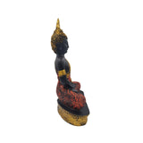 Buddha Statue with Golden &amp; Red Accent