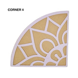 MDF Rangoli Board | Corner Design | Type 4 - Divinesansar