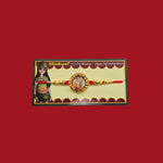 Divine Sansar Chota Bheem Kids Rakhi Design 2 on a red background