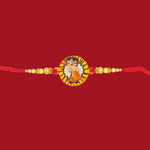 Divine Sansar Chota Bheem Kids Rakhi Design 2 on a red background