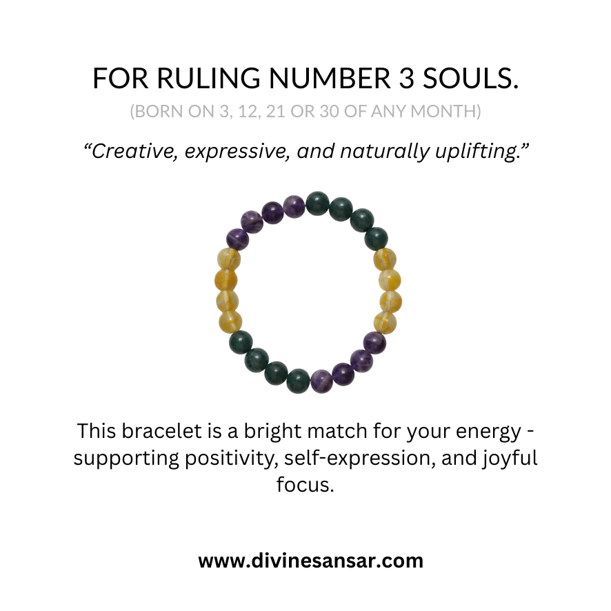 Divine Sansa-Crystal Stone Bracelet for Ruling Number 3 souls