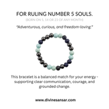 Ruling Number 5 Bracelet