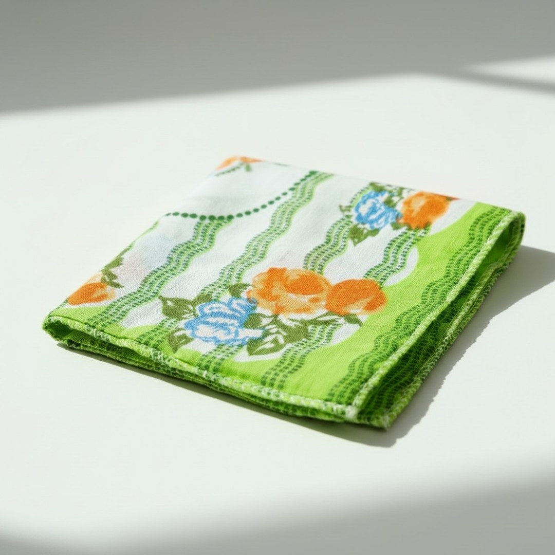 Bhabhi rumal floral cotton handkerchief for Raksha Bandhan, Divine Sansar