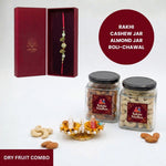 Gaja Sri rakhi dry fruit combo gift box - Divine Sansar UAE