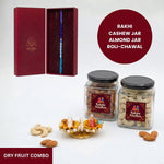 Nazariya rakhi dry fruit combo gift box - Divine Sansar UAE