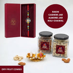 Neelambar rakhi dry fruit combo gift box - Divine Sansar UAE