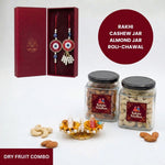 Scarlet EvilEye Set rakhi dry fruit combo gift box - Divine Sansar UAE