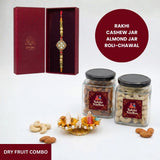 Suryamani rakhi dry fruit combo gift box - Divine Sansar UAE