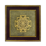 Divine Sansar Pyrite Stone Frame with Shree Yantra