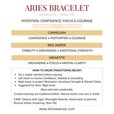 Divine Sansar-Aries Bracelet stones and how to wear