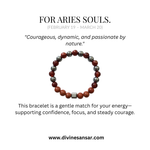 Divine Sansar-Crystal Stone Bracelet for Aries souls