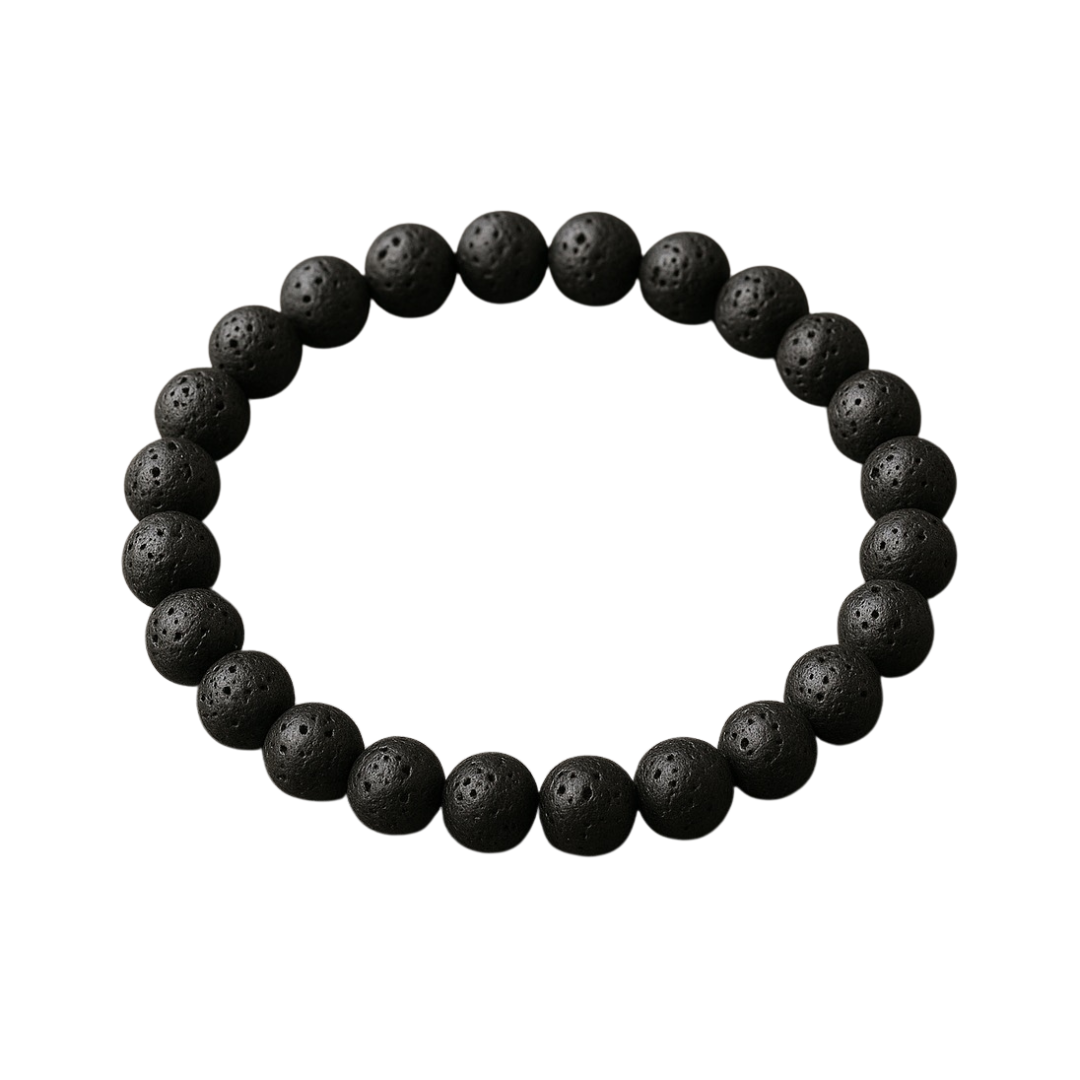 Divine Sansar-EmberAnchor Bracelet-LavaStone used for grounding, courage and stability
