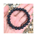 Divine Sansar-EmberAnchor Bracelet-LavaStone used for grounding, courage and stability