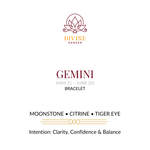 Divine Sansar-Gemini Bracelet Front-Moonstone-Citrine-Tiger Eye