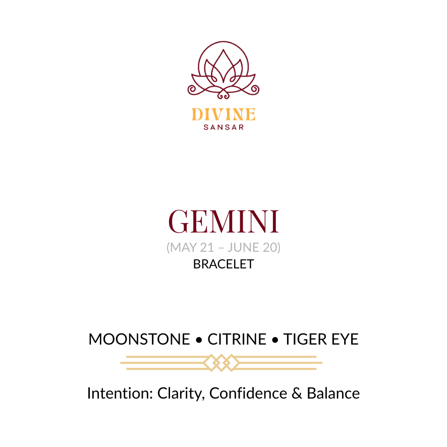 Divine Sansar-Gemini Bracelet Front-Moonstone-Citrine-Tiger Eye