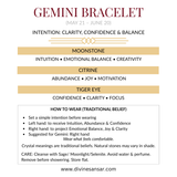 Divine Sansar-Gemini Bracelet stones and how to wear