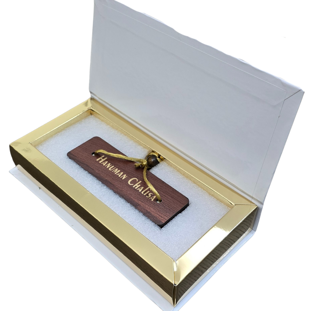 Divine Sansar-Hanuman Chalisa Gift Box-Shubh Arambh Box on a beige background