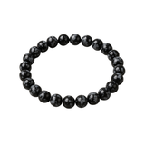 Divine Sansar-InnerPeace Bracelet-Snowflake Obsidian bracelet on a white background