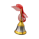 Divine Sansar-Morpankh Ghanti - Peacock-Feather Pooja Bell made of Polished metal