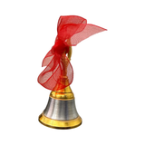 Divine Sansar-Morpankh Ghanti - Peacock-Feather Pooja Bell made of Polished metal