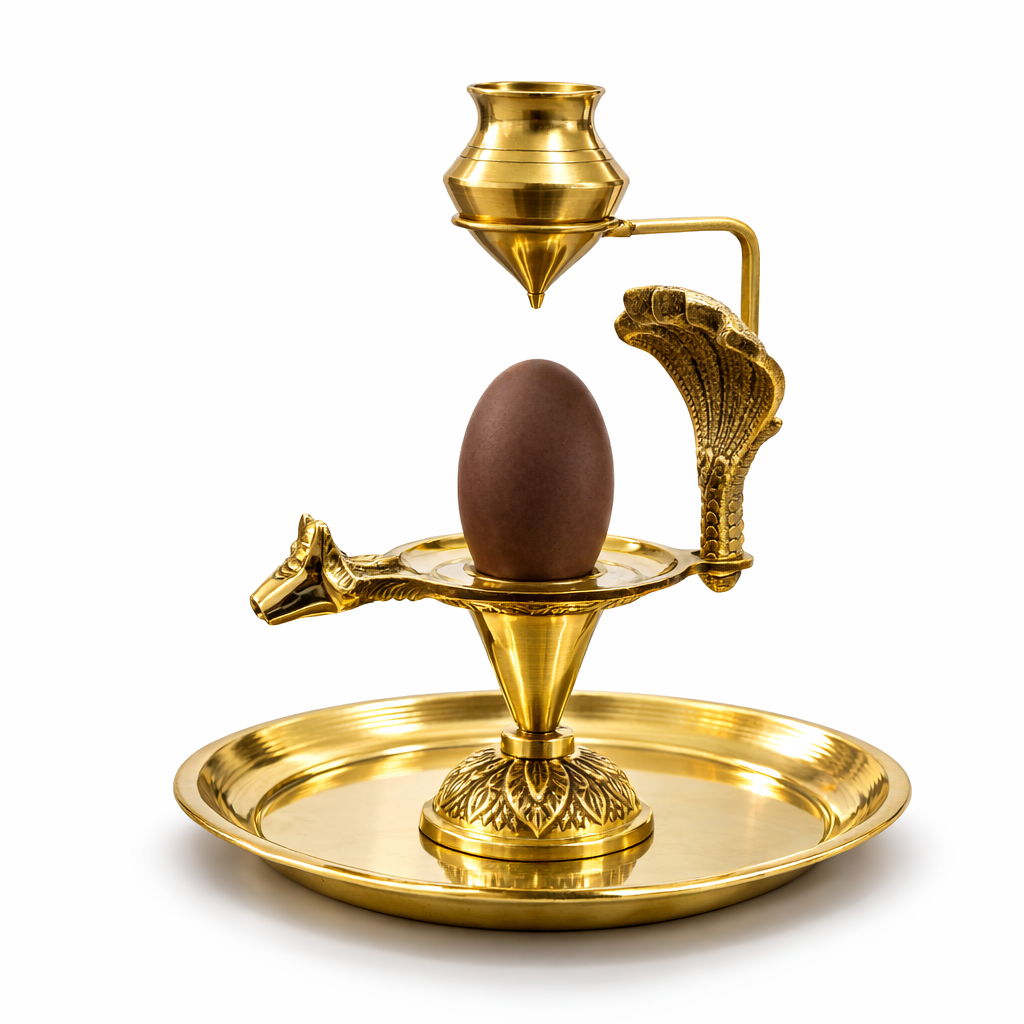 Divine Sansar-Narmadeshwar Shiva Lingam with Brass Jaladhari & Abhishek Pot-UAE