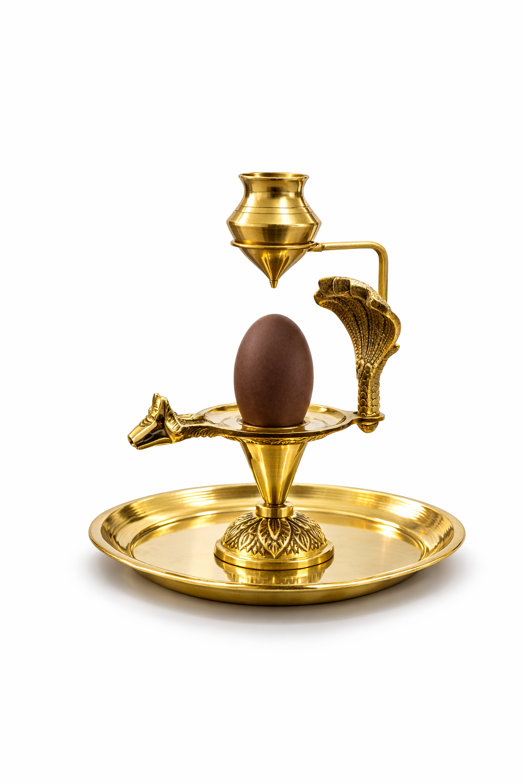 Divine Sansar-Narmadeshwar Shiva Lingam with Brass Jaladhari & Abhishek Pot-UAE