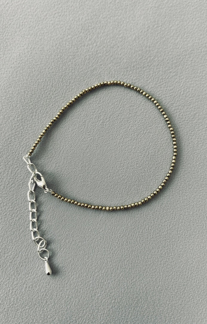 Divine Sansar-Pyrite anklet